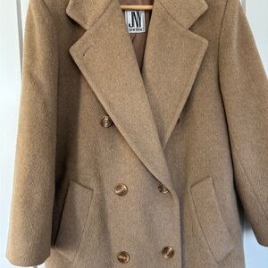 Jones New York Classic Camel Pea Coat